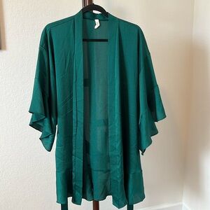 Emerald green kimono
